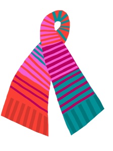 scarf illustration by Carlo Volpi